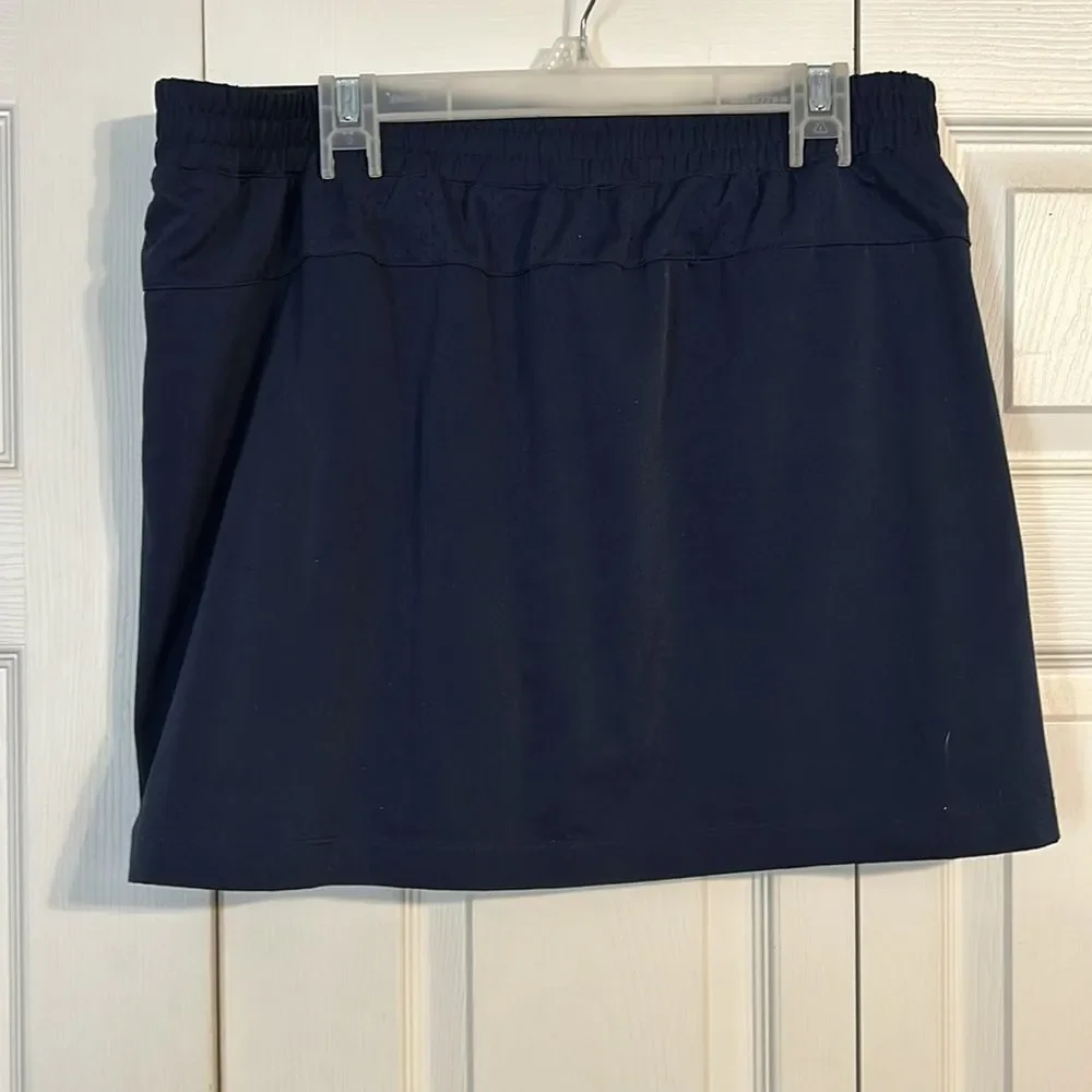 LADY HAGEN Size X-Large Golf Athletic Athleisure Skort Navy Blue Stretch Sport